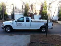 White Truck With Company Logo